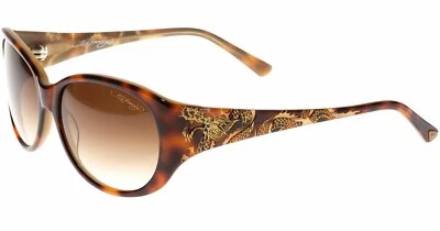Ed Hardy Sunglasses Big Dragon Tortoise with Case and Box - Image 1 of 3