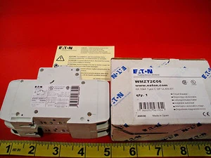 Martello taglierina WMZT2C06 interruttore 6a 2 poli 10kA tipo C DP UL489 48v Eaton - Foto 1 di 3