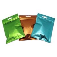 Clear Matte Mylar Zip Lock Bag Resealable Aluminum Foil Pouch Food Grade Package