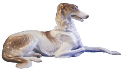 Nymphenburg Porcelain Borzoi Dog Figurine Figure Porzellan Hund Figur Barsoi A - Image 1 of 4