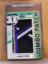 3/5 2017-18 LEAF MASKED MEN JAMIE STORR #JP2-10 4-COLOR JUMBO PATCH SICK!! /5
