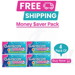 GAVISCON Double Action Tablets 48CT-PACK OF 4 - Picture 1 of 7