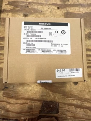 Lenovo USB External Modem Fax 43R1814 (HPB010378) - Image 1 of 2