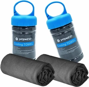 YQXCC Confezione da 2 Asciugamani di Raffreddamento (47"x12") Asciugamano Ghiaccio per Collo, Morbido Traspirante Freddo - Foto 1 di 6