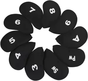 Sword &Shield Sports 10Pcs Golf Head Cover Club Iron Putter Head Protector Set - Picture 1 of 11