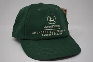 John Deere K-Products Hat Elbow Lake MN Amundson Equipment Green Snap Back - Picture 1 of 8
