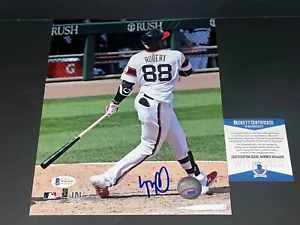 Luis Robert White Sox handsigniert signiert 8x10 Foto Beckett ZEUGE COA 1. STH ~ - Bild 1 von 1