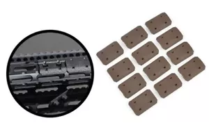 M-Lok Rail Cover Low Profile SNAP-IN Slot Covers for MLOK System Black / Tan - Picture 1 of 8