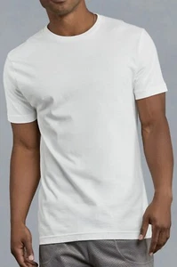 KNOCKER MEN'S WHITE SHORT SLEEVES WHITE T-SHIRTS 3 PACKS - Picture 1 of 2