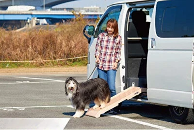 Rampa portátil PetStep de medio paso para mascotas perros para coche interior/exterior, agarre antideslizante Foto 1 de 4