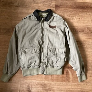 The Cockpit Jacket Mens M Type A2 Military Aviator Flight Leather Collar Bomber - Picture 1 of 24