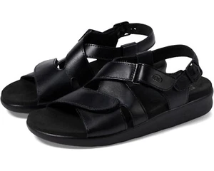 SAS Z7571* Black Leather Huggy Adjustable Comfort Sandals Size 9 M - Picture 1 of 5
