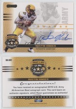 2010 Razor US Army All-American Bowl Auto Austin Hinder #BA-AH1 Auto