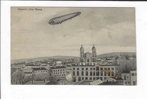 1918 German Zepplin uber Nancy Postcard p2084 - Picture 1 of 2