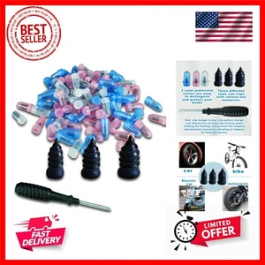 100 Count with Screwdriver 3 Size Tire Mending Nail Plugs Tyre Repair Kit - Picture 1 of 6