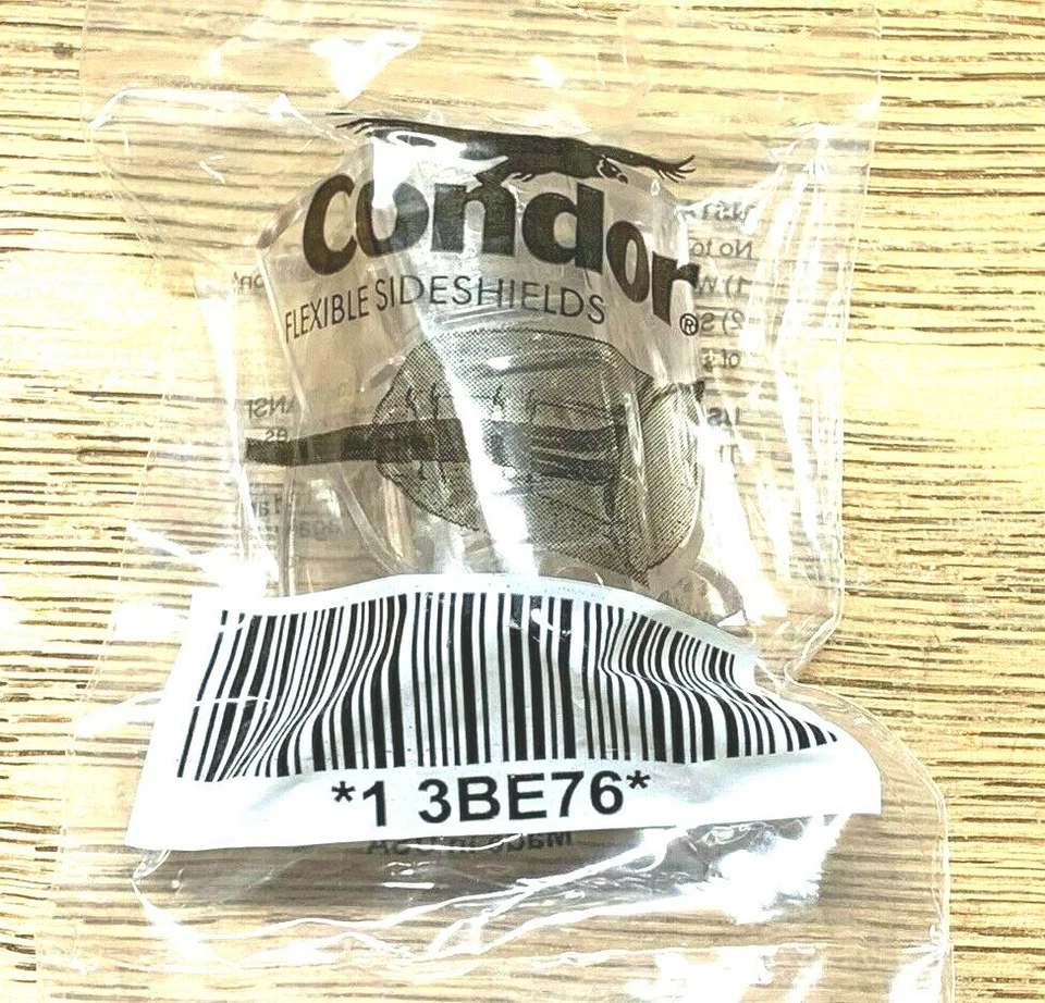 CONDOR 3BE76 Sideshield, Clear, Plastic, One Pair - Image 1 of 1
