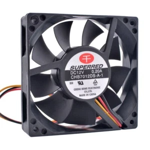 CHB7012DS-A-1 Ventilatore 7cm 70mm 70x70x20mm DC12V 0.20A 3pin 3600rpm Ventilatore a flusso assiale - Foto 1 di 4