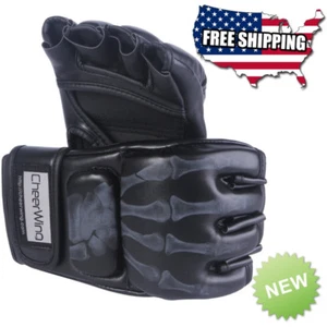 Leder Boxhandschuhe Muay Thai Training Punching Sparring Gloves MMA UFC USA - Bild 1 von 12