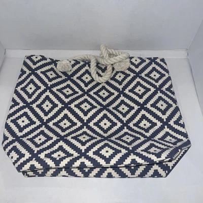 Bolso de Mano Verano y Rosa Eva Azul Blanco Todo el Año Viaje Playa Foto 1 de 4