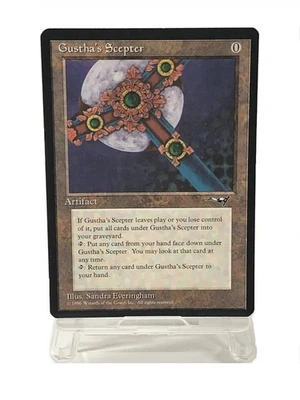 Gusthas Scepter Alliances Artifact Rare Vintage MTG 1996 Japan - Image 1 of 4