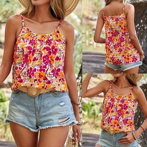 Breathable Floral Print Halter Top for For women Perfect for Every Day - Picture 1 of 55