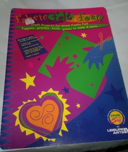Fabric Felt & Foam Create puppets patches,batik & moreLeaflet  LEISURE ARTS 2000 - Picture 1 of 4