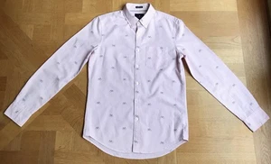 American Eagle Outfitters Men's Long Sleeve Cotton Shirt stripe bicycle print S  - Picture 1 of 19