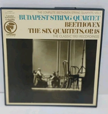 sealed 3Lp BUDAPEST STRING Quartet BEETHOVEN Six Quartets Op.18 re. from 1951 - Image 1 of 4