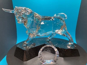 Swarovski Crystal Signed 2010 Soulmates Bull 1035340 COA & Replacement Box - Picture 1 of 24