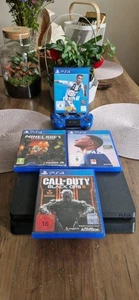 Sony PlayStation 4 Slim 500GB Schwarz mit 4 spielen und 1 controller! - Bild 1 von 4