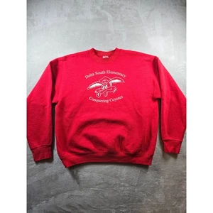 Sudadera De Colección XL Fit L Delta South Elementary Conquering Coyotes Y2K *Leer - Imagen 1 de 9