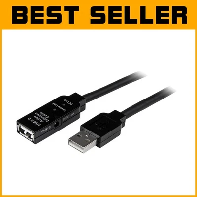 Active USB Extender Cable 10m Black 3ft TAA - Image 1 of 4