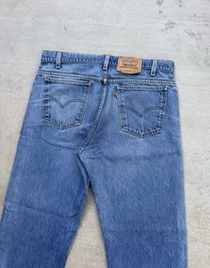 Vintage Levis Jeans Mens 36x30 Blue 505 Straight Denim Pants Orange Tab Western - Picture 1 of 16