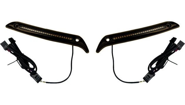 Custom Dynamics LED Windshield Trim Dark Bronze #CD-LRST-WT-D Harley Davidson - Image 1 of 1