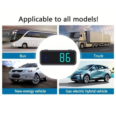 Car HUD Speedometer with For Compass Real GPS Speed Measurement Display - Image 1 of 4