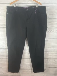 Gloria Vanderbilt Amanda Straight Leg Women's size 22W Black Denim Jeans j190 - Picture 1 of 5