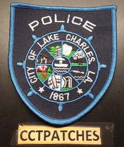 LAKE CHARLES, LOUISIANA POLICE SHOULDER PATCH LA - Picture 1 of 2