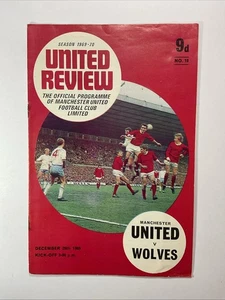 Manchester United v Wolverhampton Wanderers; 26. Dezember 1969 - Bild 1 von 3