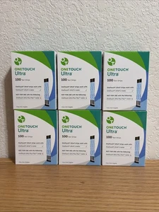LifeScan OneTouch Ultra Diabetic Test Strips 100 Ct x 6 Boxes 600 Exp 11/30/2026 - Picture 1 of 6