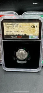 Roman Empire Hadrian AD 117-138 AR Denarius CH F Vaultbox - Picture 1 of 2