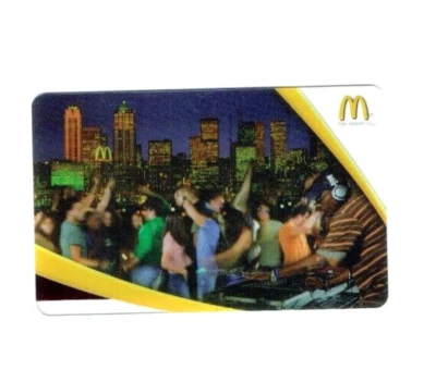 McDonalds Gift Card Translucent -Skyline Roof Party -2005 -Collectible -No Value - Image 1 of 2