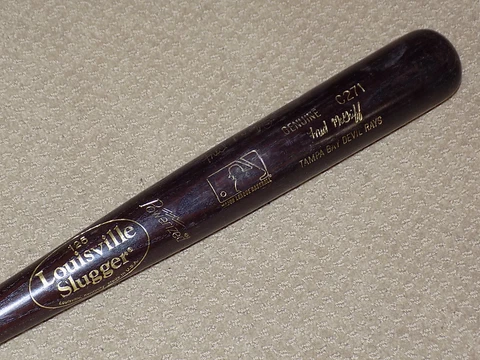 Fred McGriff H&B Game Used Signed Bat Tampa Bay Rays HOF PSA GU 10 Don Shula Cover