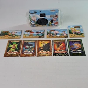 Rugrats Go Wild Film Promo Film Camera 2003 Sealed & Rugrats Fridge Magnets - Picture 1 of 12
