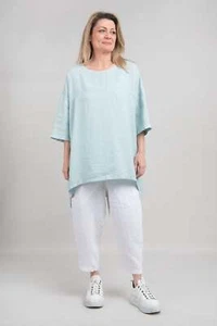 LOTUS EATERS Ocean Linen Tunic Top SALE rrp £165 S-M-L-XL-2XL BNWT - Picture 1 of 3