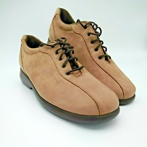 Fácil B señoras amplia de montaje de cuero marrón zapatos' strixton »