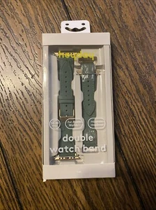 heyday Apple Watch Double Wrap Band 38/40mm - Green Suede - New - Zdjęcie 1 z 6