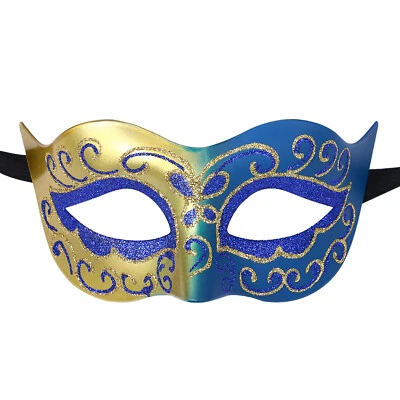 Retro Masquerade Mask for Men Venetian Party Carnival Mardi Gras Ball Halloween - Image 1 of 4