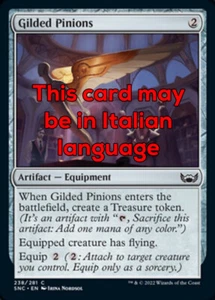 MTG GILDED PINIONS FOIL EXC - REMIGANTI DORATE 238 - SNC - MAGIC - Picture 1 of 1