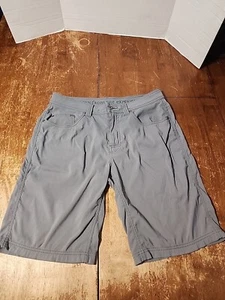 PrAna Brion Shorts Mens 33 X 10 Gray Outdoor Hiking M3BRIO113 10" Inseam EUC - Picture 1 of 6