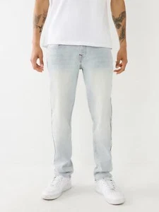 NEW! True Religion Men's 42 Geno Slim Light Blossom Wash Jeans NWT $159 - Picture 1 of 3